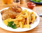 Fried Chicken with chips | Bwangu Delivery