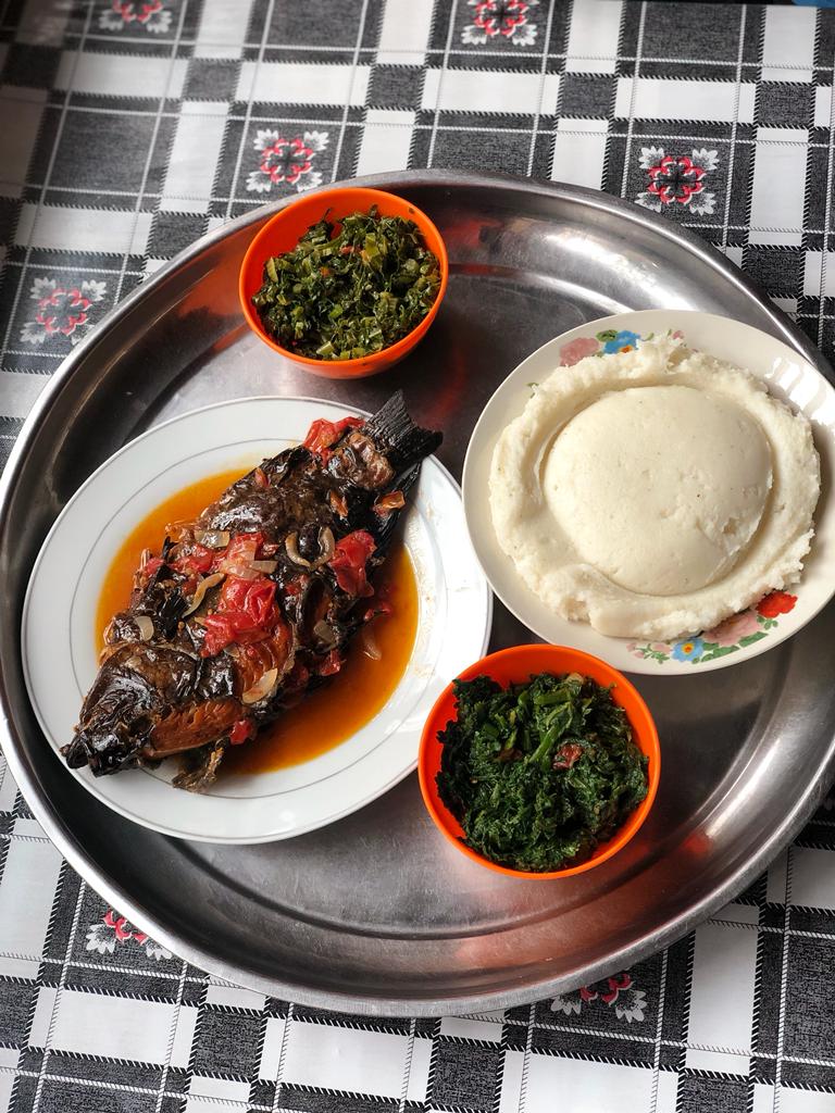 Nshima with Dry Boiled Fish | Bwangu Delivery