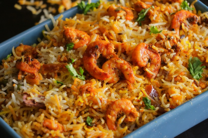 Prawns Dum Biryani  | Bwangu Delivery