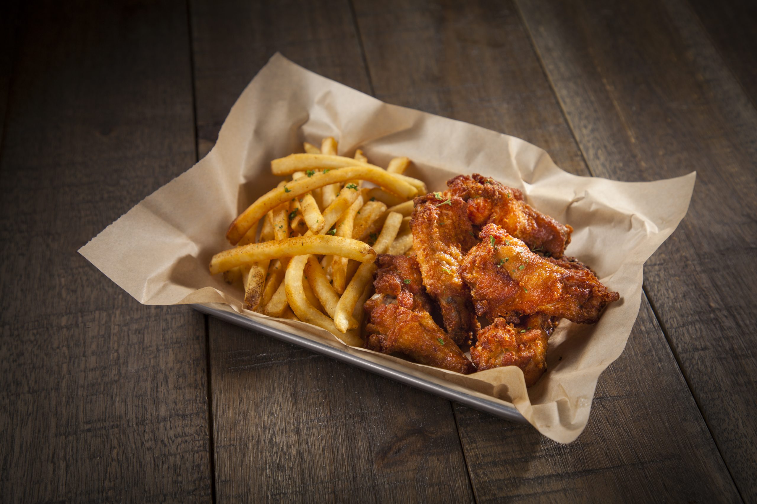 1 Portion of Wings and Fries | Bwangu Delivery